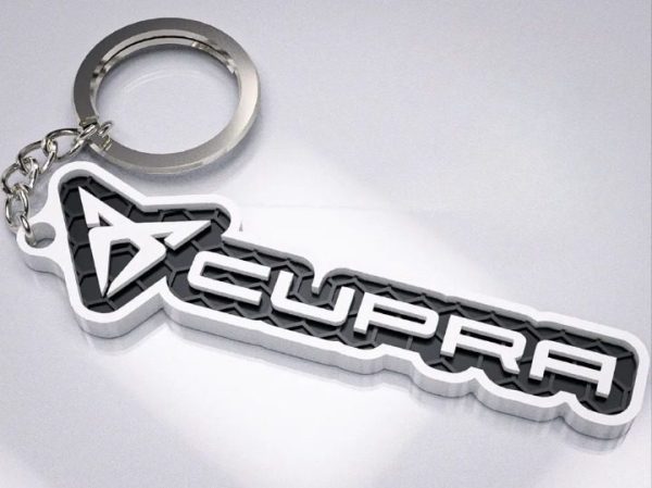 Brelok logo + napis Cupra