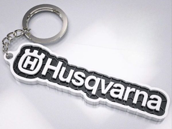 Brelok logo + napis Husqvarna