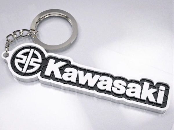 Brelok logo + napis Kawasaki