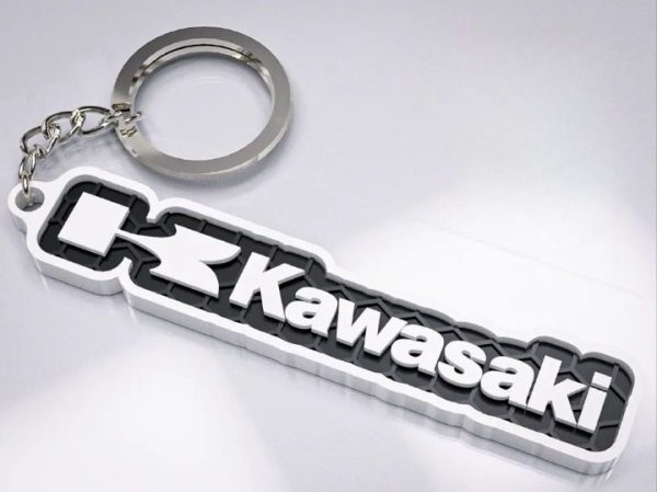 Brelok logo + napis Kawasaki