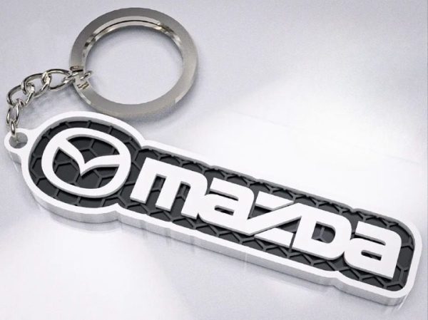 Brelok logo + napis Mazda