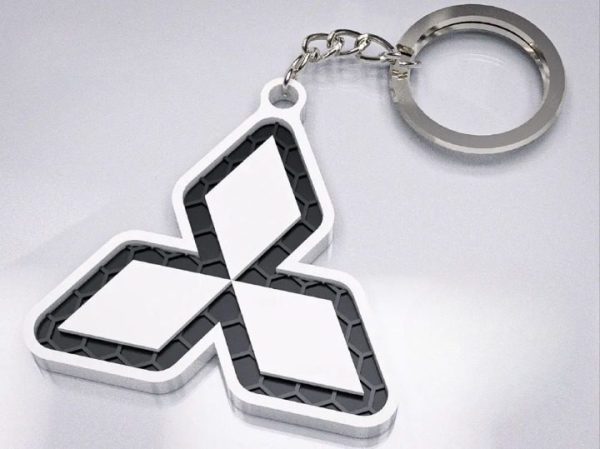 Brelok logo Mitsubishi