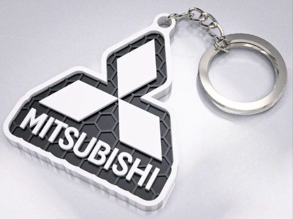 Brelok logo + napis Mitsubushi