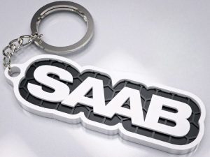 Brelok napis Saab