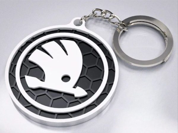 Brelok logo Skoda okrągłe