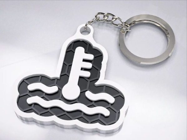 Brelok logo temperatury