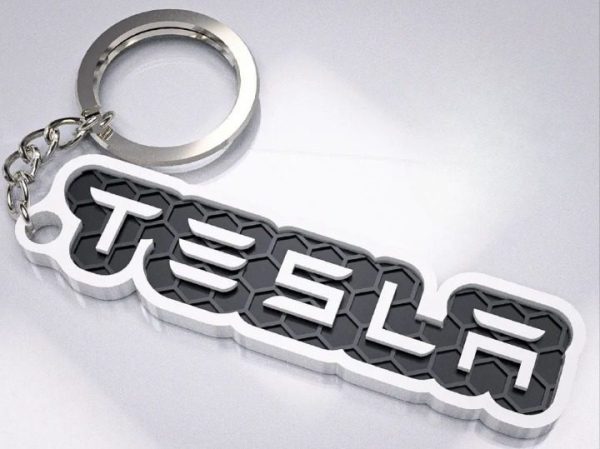 Brelok napis Tesla