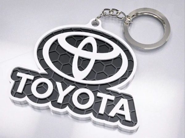 Brelok napis + logo Toyota